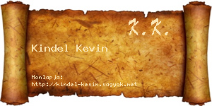 Kindel Kevin névjegykártya